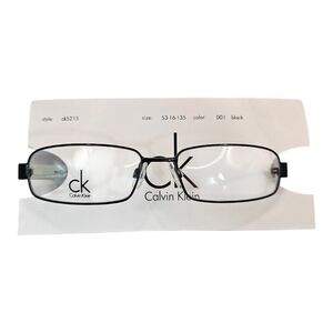 Calvin Klein Unisex Eyeglasses CK5215 black 53-16-135 Clear Lenses NEW